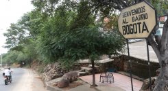 Entrada al barrio Bogotá.