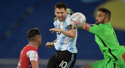 Lionel Messi delantero de la selección de Argentina 