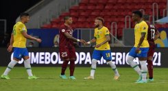 Pálido triunfo de Brasil ante una Venezuela diezmada en el debut de la Copa América./Foto: AFP