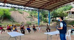 La comunidad de Sacalabrini se fortaleció con la estrategia Hilando./Foto Cortesía