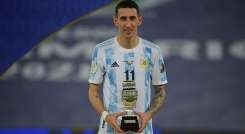 Ángel Di María, autor del único tanto de Argentina en la final de la Copa América. 