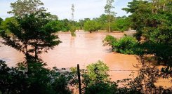 Las fuertes lluvias causaron el desbordamiento de ríos en el Catatumbo./Foto Cortesía