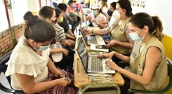 El Banco del Progreso brindó asesoría a los habitantes de Agua Clara./Foto Cortesía