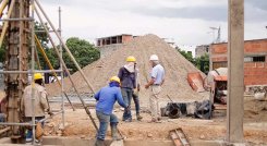 en un 42 por ciento avanza la obra del parque Lineal de Sevilla./Foto Cortesía