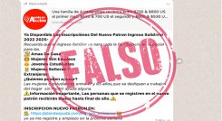 Engaño por medio de WhatsApp