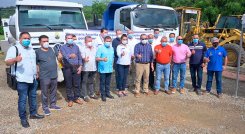 La gobernación gestionó ayudas para la reparación de malla vial destruida por las lluvias en 15 municipios./Foto cortesía