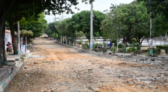 Las obras iniciaron hace ocho días en el barrio. 