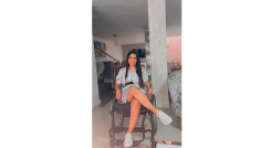 Una sonrisa en su rostro refleja la valentía con la que afronta su proceso  y las ganas de salir adelante.