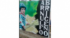 En el barrio Arnulfo Briceño, la comunidad pintó imágenes alusivas a la labor diaria de los campesinos.