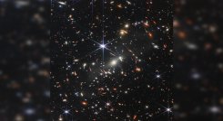 Telescopio Webb revela imagen de las primeras galaxias formadas tras el Big Bang./Foto: AFP