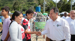 Gobernador William Villamizar en Salazar de Las Palmas.
