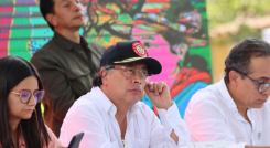 Presidente Gustavo Petro junto a parte de su gabinete.