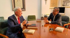 Álvaro Uribe y Gustavo Petro
