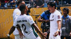Germán cano quien pasó por el fútbol colombiano fue artífice de la victoria.