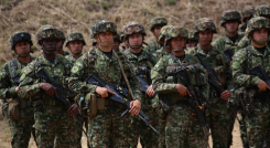 Ejército colombiano en el Catatumbo.