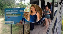 En el video, se aprecia a Yuliana Lindarte cuando sale desde lo que sería la sala de la finca./ Fotos Cortesía y Carlos Ramírez-La Opinión