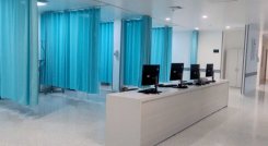 Espacios cómodos y suficientes para pacientes y familiares en la Sala de Partos del HUEM./Foto cortesía