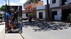Pareja Baleada Bebé