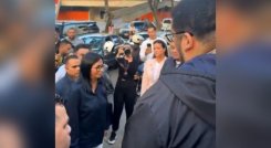 Estudiantes le exigen, cara a cara, a Delcy Rodríguez que libere a todos los presos políticos