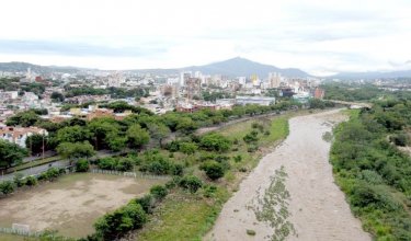 Río Pamplonita en su paso por Cúcuta./Foto Carlos Ramírez