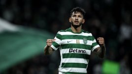 El delantero colombiano Luis Javier Suárez tuvo un gran fin de semana con los 'Leones' en la liga portuguesa.