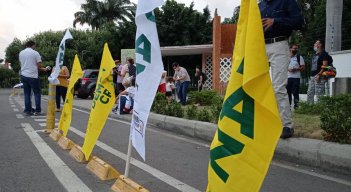 La actividad se cumplió en las afueras de la Fundación Virgilio Barco.