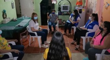 El encuentro se dio durante la visita que adelantó la coordinadora del grupo de enfoque psicosocial de la Unidad para las Víctimas a Cúcuta. /FOTO: Cortesía Unidad para las Víctimas