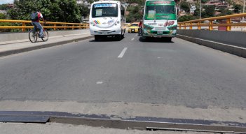 El puente Benito Hernández conecta al municipio de Los Patios con Cúcuta. 