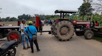 En la zona hay más de 800 agricultores y más de 1.000 hectáreas entre plátano, arroz, yuca y maíz perjudicados, al igual que la ganadería. / Foto: Cortesía