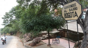 Entrada al barrio Bogotá.