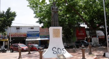 Así se encuentra el parque Juana Rangel de Cuéllar, a la espera de una pronta intervención.