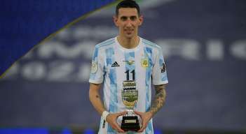 Ángel Di María, autor del único tanto de Argentina en la final de la Copa América. 