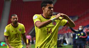 Luis Díaz, goleador de Colombia en la Copa América. 