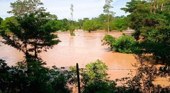 Las fuertes lluvias causaron el desbordamiento de ríos en el Catatumbo./Foto Cortesía