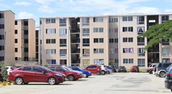 La administración del conjunto residencial hizo adecuaciones en el parqueadero, la zona más afectada por la inundación.