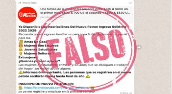 Engaño por medio de WhatsApp