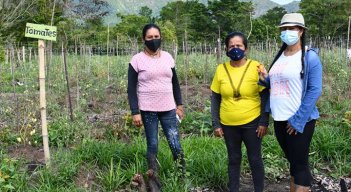 mueres de la asociación de la vereda El Suspiro. /foto cortesía GIZ
