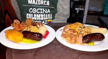 La bandeja Nortesantandereana tiene seis ingredientes./Foto Orlando Carvajal