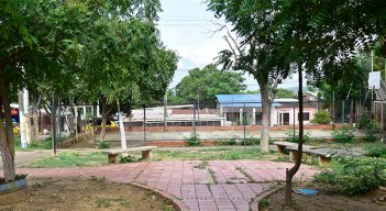 El parque y la cancha están en pésimas condiciones.