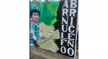 En el barrio Arnulfo Briceño, la comunidad pintó imágenes alusivas a la labor diaria de los campesinos.