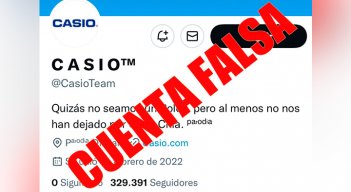 Cuentas falsas de Casio 