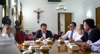 El gobernador William Villamizar lideró una mesa técnica para buscar salidas al tema del peaje de Villa del Rosario/Foto cortesía