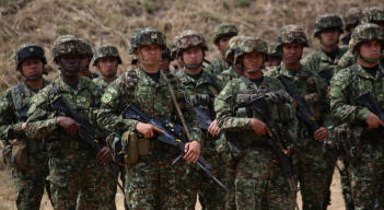 Ejército colombiano en el Catatumbo.
