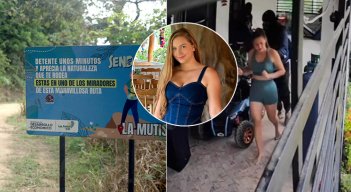 En el video, se aprecia a Yuliana Lindarte cuando sale desde lo que sería la sala de la finca./ Fotos Cortesía y Carlos Ramírez-La Opinión