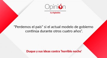 Duque y sus ideas contra ‘horrible noche’