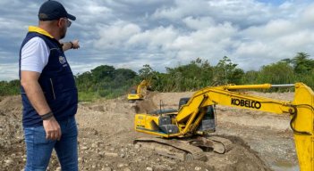 En la vereda Los Reyes, de Buena Esperanza, Riesgos redireccionó el cauce del río Zulia/Foto cortesía