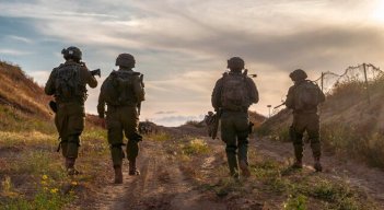 Militares israelíes en la Franja de Gaza
