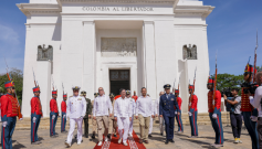 El presidente Gustavo Petro encabezó actos en Santa Marta.