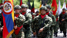 Desfile militar en Cúcuta.