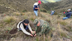 Ambientalistas en el Páramo de Santurbán.